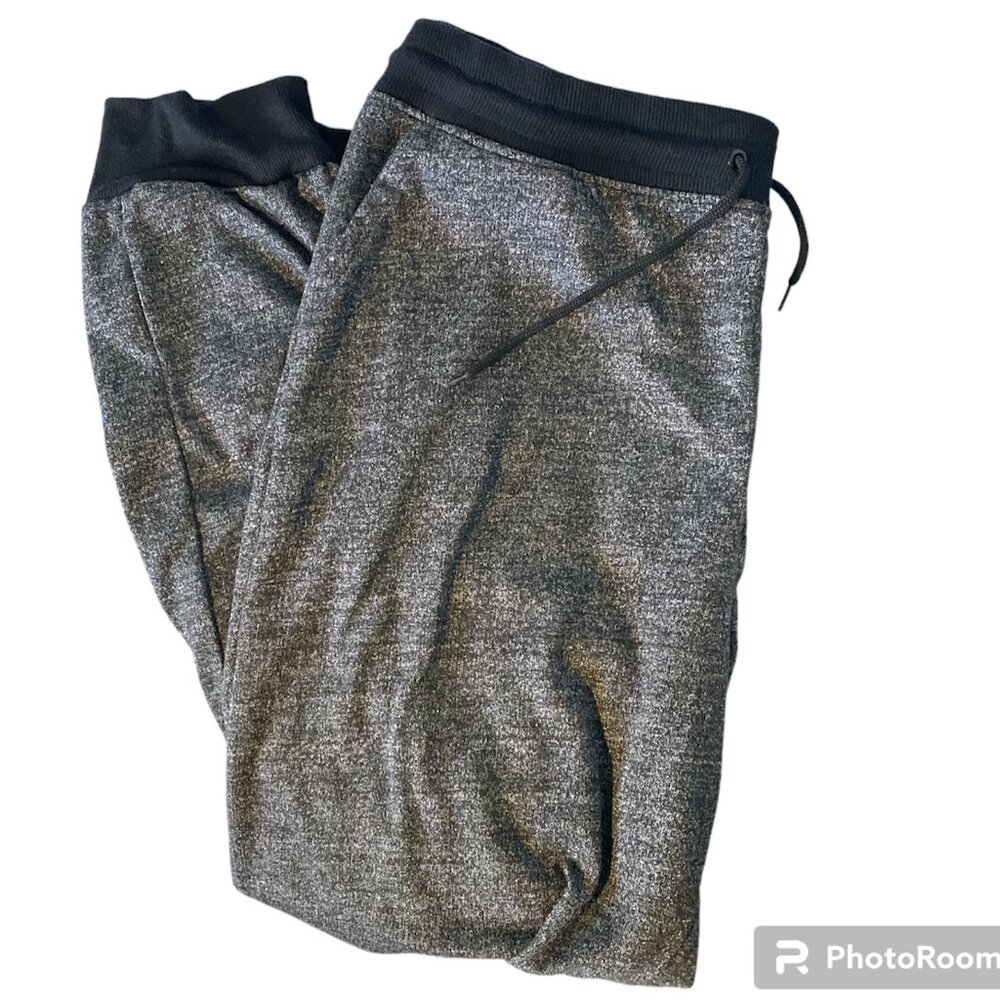 Hype Women's Black Grey Leggings Jogger Wide Waistband 3Pockets Size XXL EUC